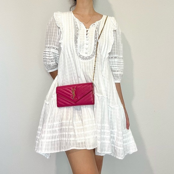 🍓YSL Monogram Flap Wallet in Grained Leather - Picture 15 of 16